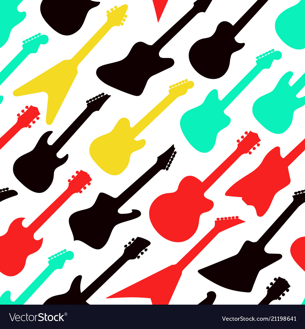 Colorful Guitar Pattern
