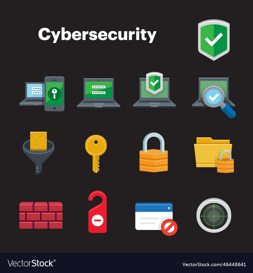 Cybersecurity Royalty Free Vector Image - VectorStock