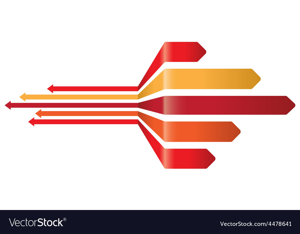 Dynamic Red Arrow Background