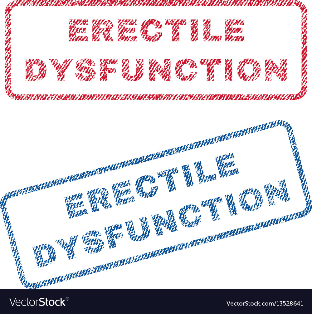 Erectile dysfunction textile stamps Royalty Free Vector