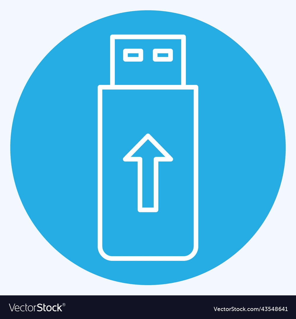 Icon flashdisk suitable for computer components Vector Image Icon flashdisk suitable for computer components