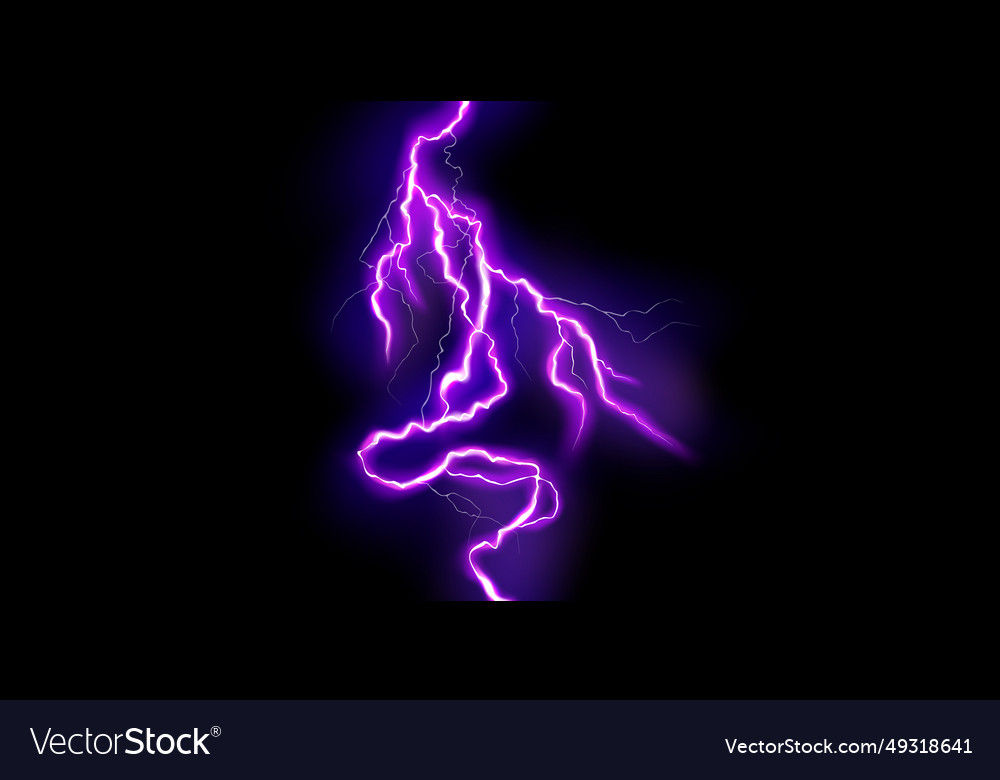 Lightning light effect background realistic flash