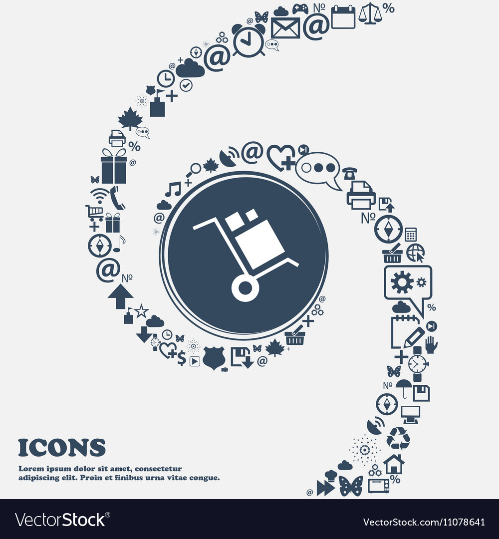 Loader icon in the center around many