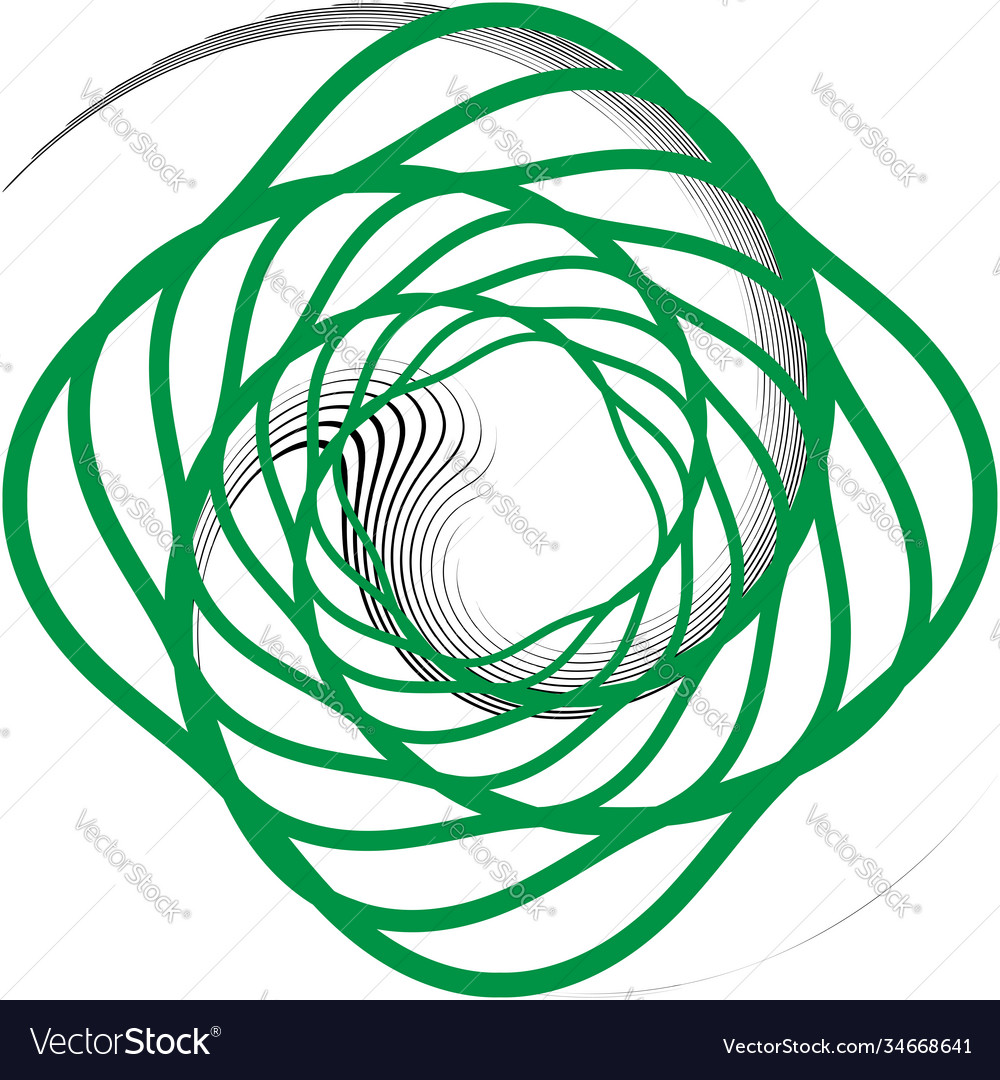 Überlagerung der abstrakten Spiralwirbelwirbel-Drall-Volute vector image Überlagerung der abstrakten Spiralwirbelwirbel-Drall-Volute