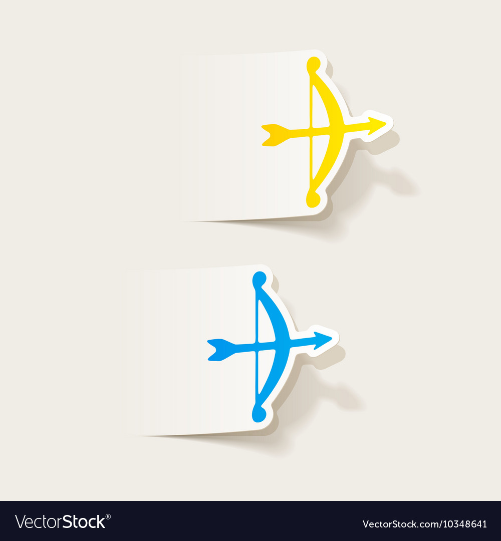 Realistic design element archery