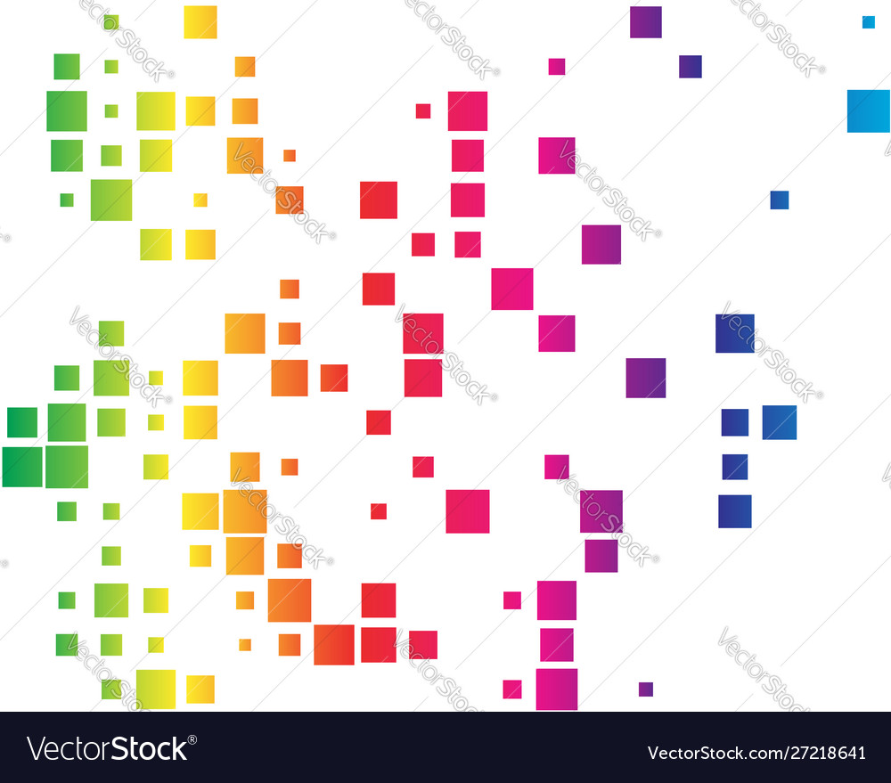 Squares pixelated block pixels random mosaic vector image Squares pixelated block pixels random mosaic