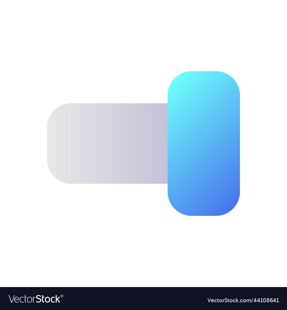 Switch on pixel perfect flat gradient two-color vector image Switch on pixel perfect flat gradient two-color