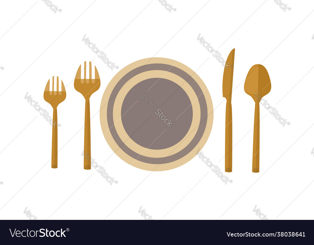 Table setting items setting items Royalty Free Vector Image