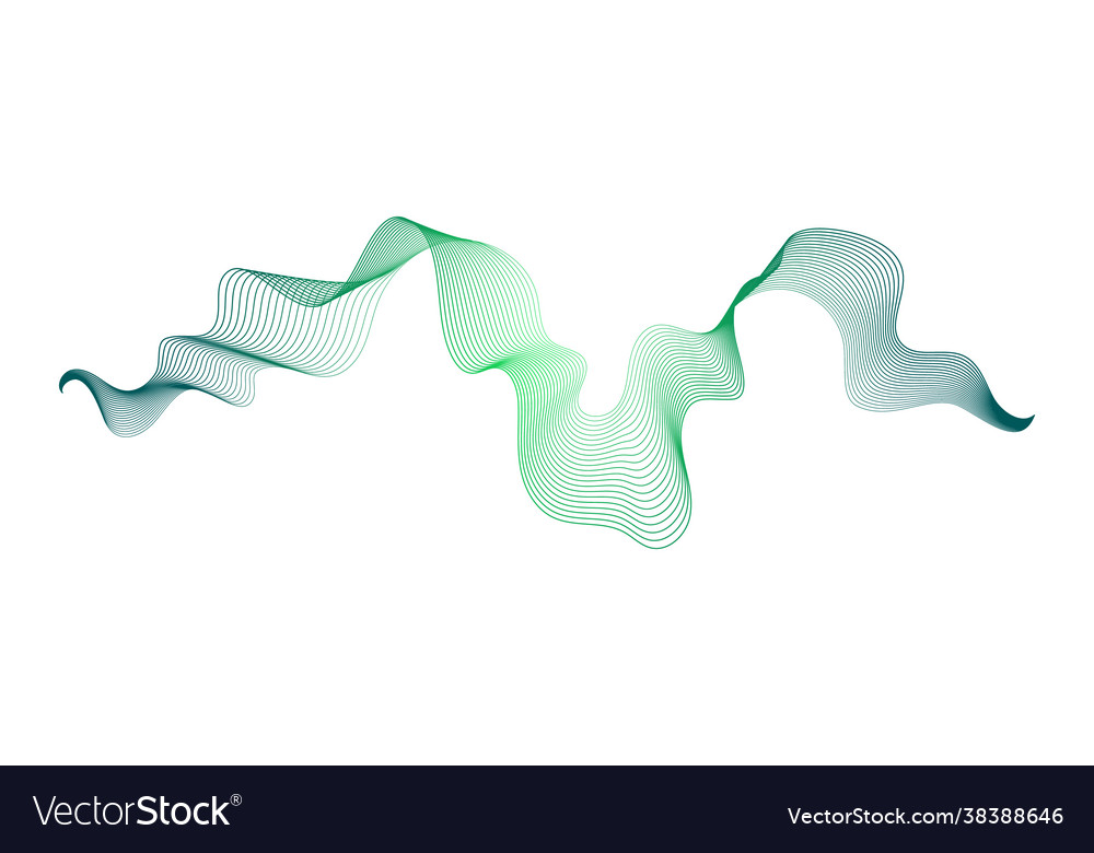 Abstract backdrop with wave gradient lines