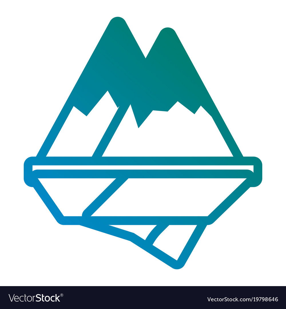 Alps mountains icon Royalty Free Vector Image - VectorStock