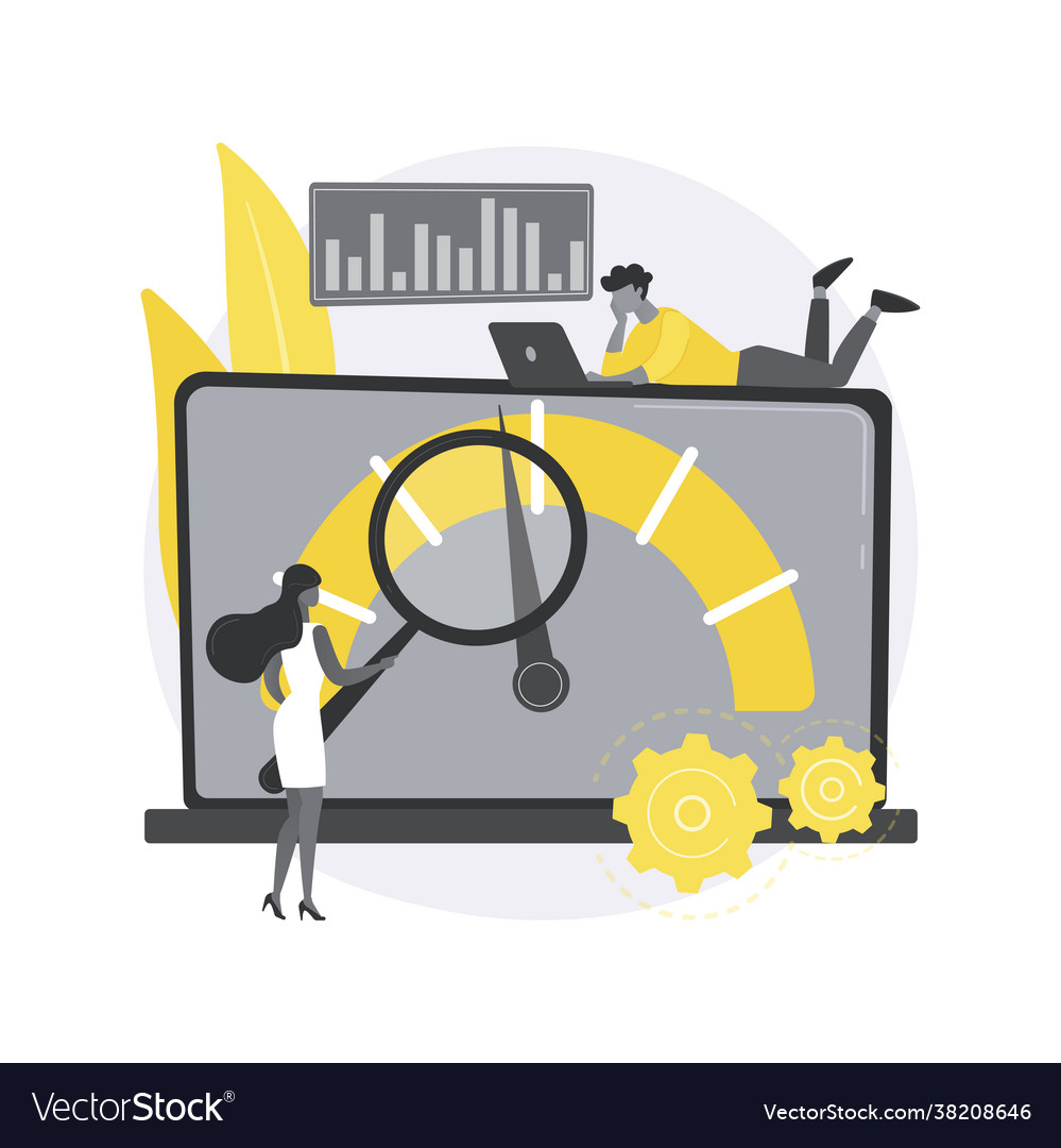 Benchmark testing abstract concept vector image Benchmark testing abstract concept