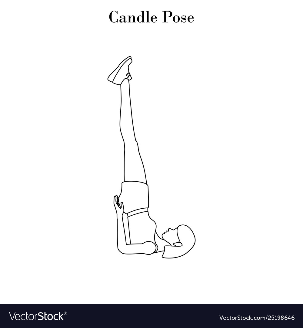 Candle pose exercise outline