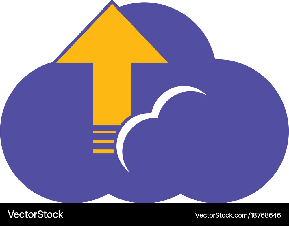 Cloud storage design concept Royalty Free Vector Image
