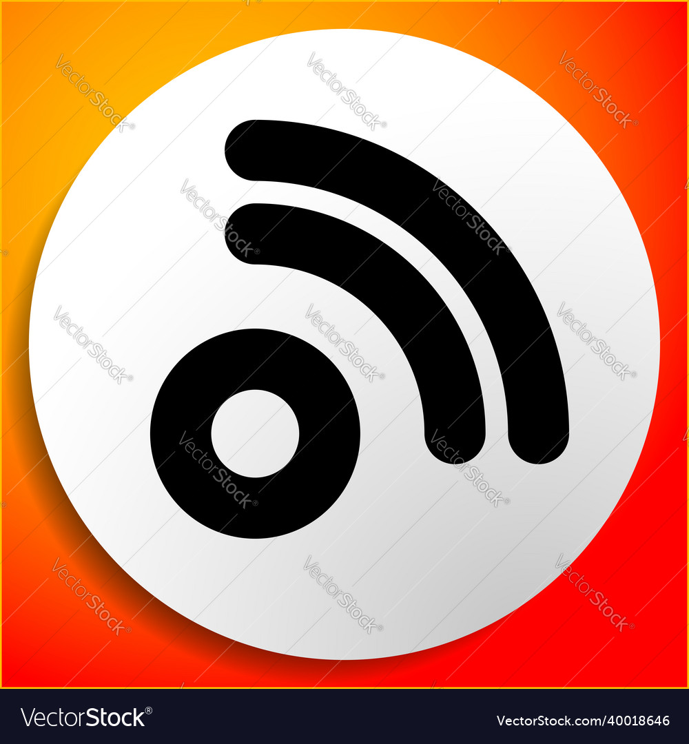 Cordless wireless connection wifi signal symbol vector image Cordless wireless connection wifi signal symbol