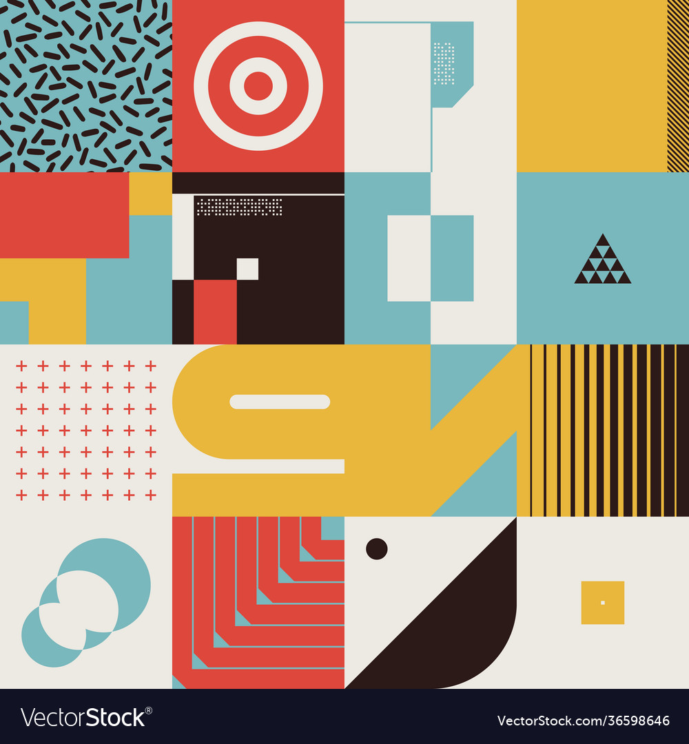 Digital design abstract pattern vector image Digital design abstract pattern