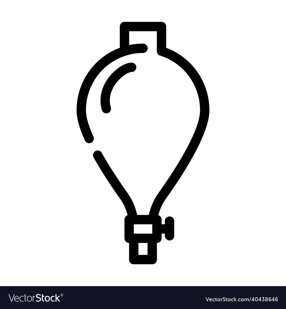 Dividing funnel lab tool line icon