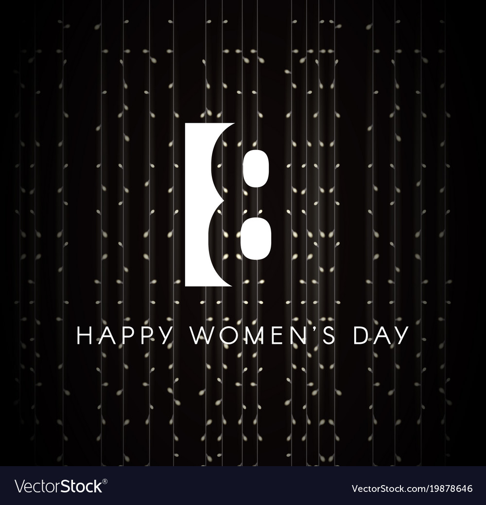 Greeting card for world international womens day