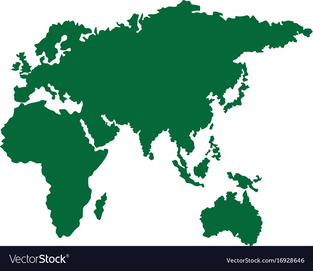 Map Europe Africa And Asia Country Royalty Free Vector Image