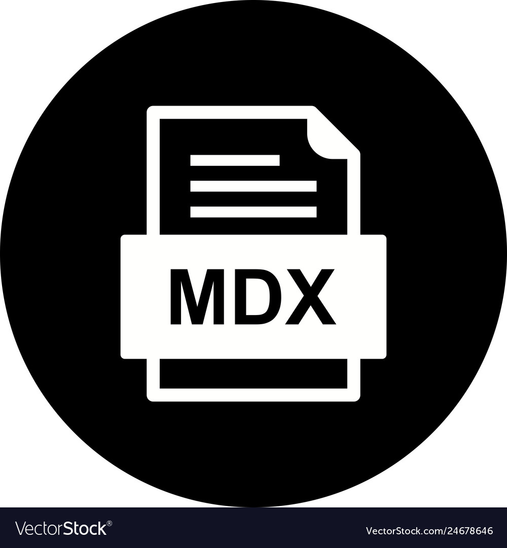Mdx file document icon