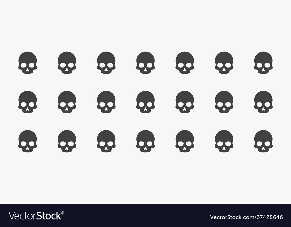 Skull pattern background Vector Image Skull pattern background