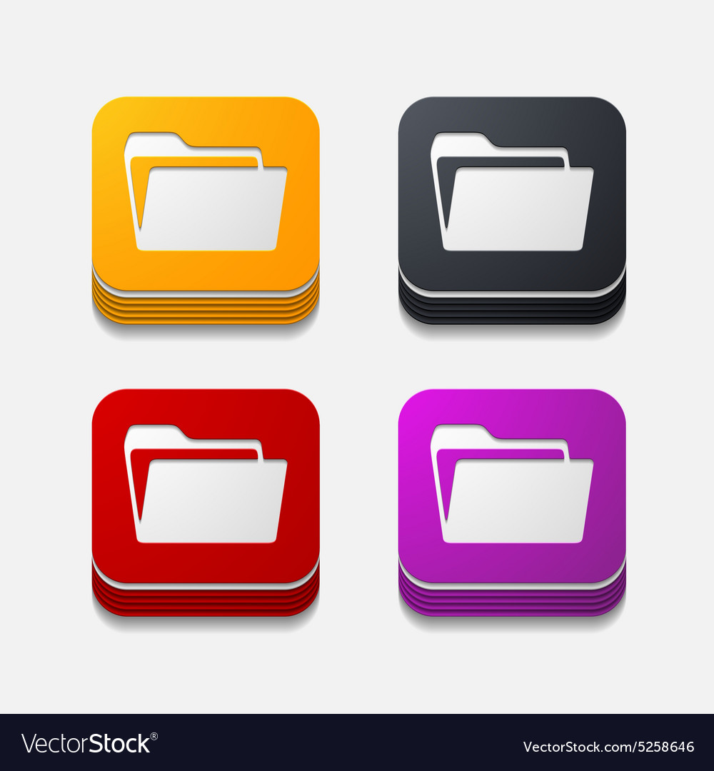 Square button folder