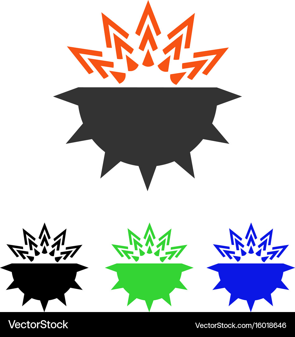 Viral structure flat icon Royalty Free Vector Image