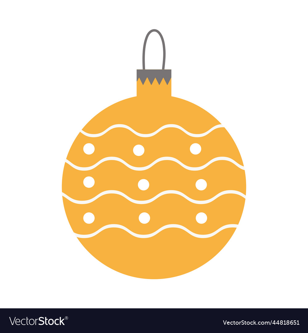 Ball with pattern in form of christmas toy