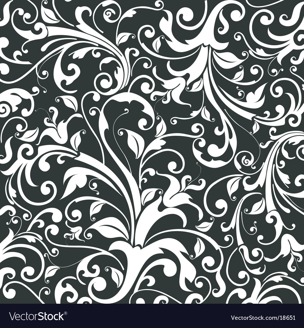 Floral wallpaper pattern