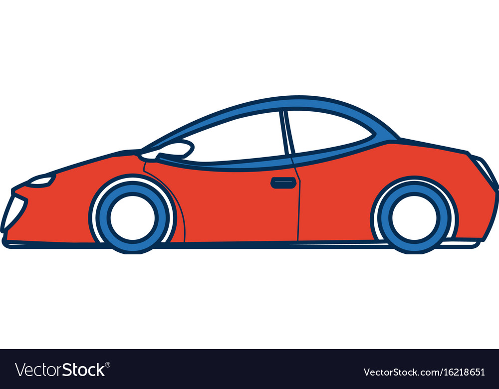 Futuristic car vehicle smart autonomous side view Vector Image