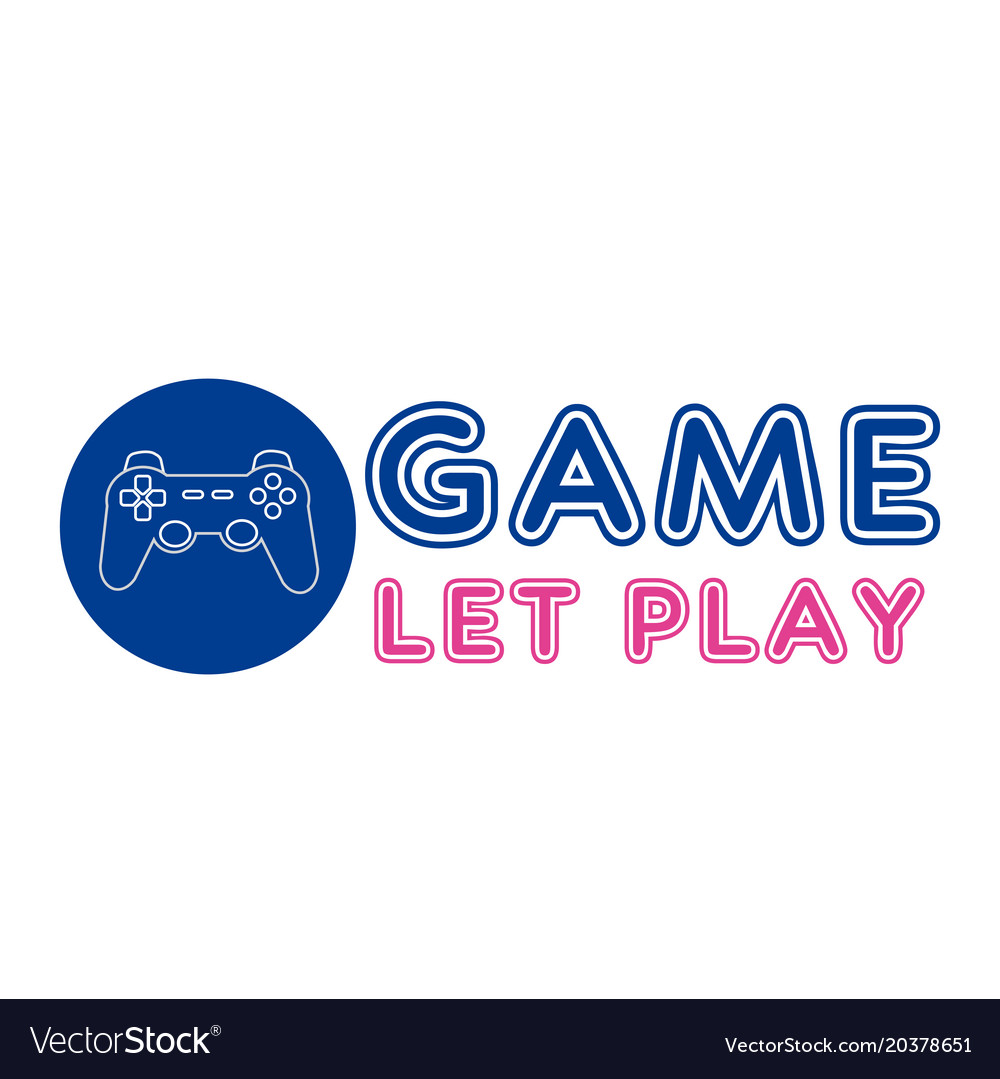 Game let play joystick circle frame background vec