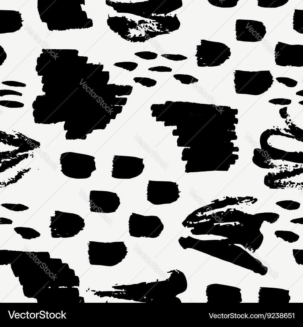 Hand Drawn Abstract Seamless Pattern Royalty Free Vector