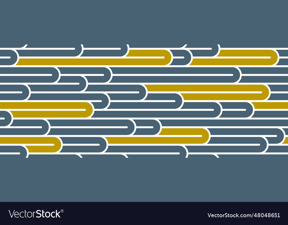 Lined seamless pattern with twisted lines Vector Image Lined seamless pattern with twisted lines