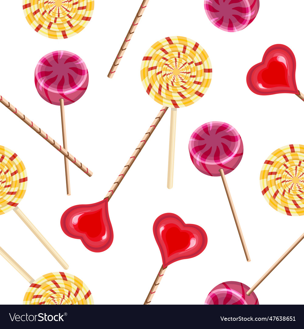 Seamless lollipop pattern