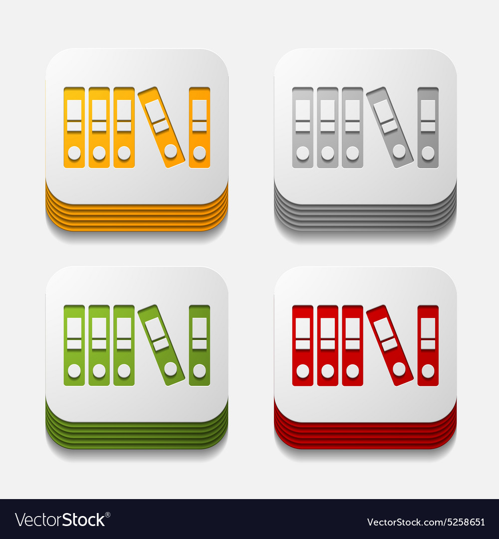Square button folder