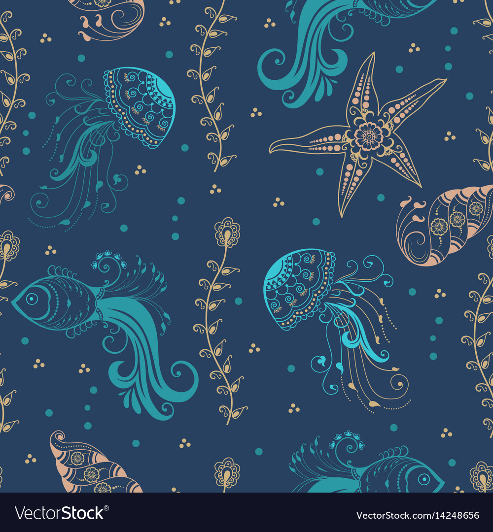 Abstract pattern element with marine