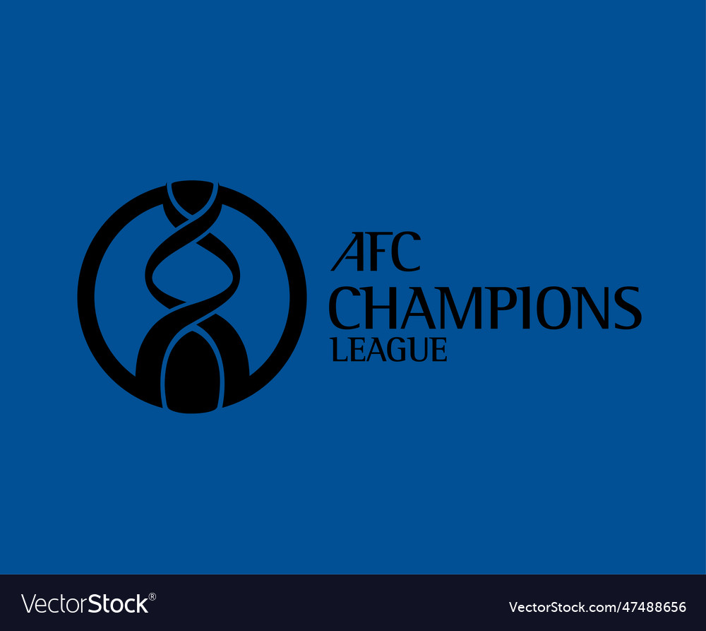 Afc Champions League Logo With Name Blue And Black