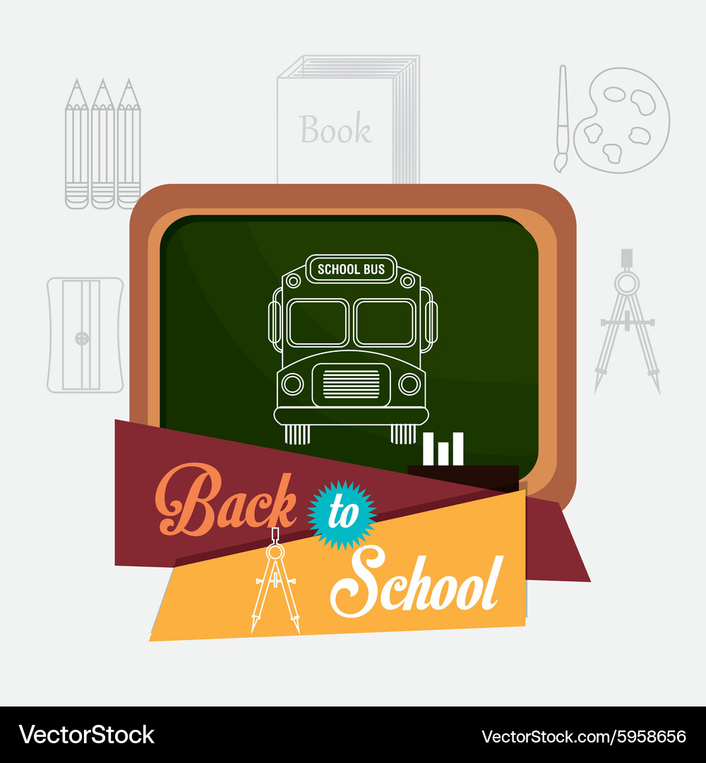 Back to school design Royalty Free Vector Image