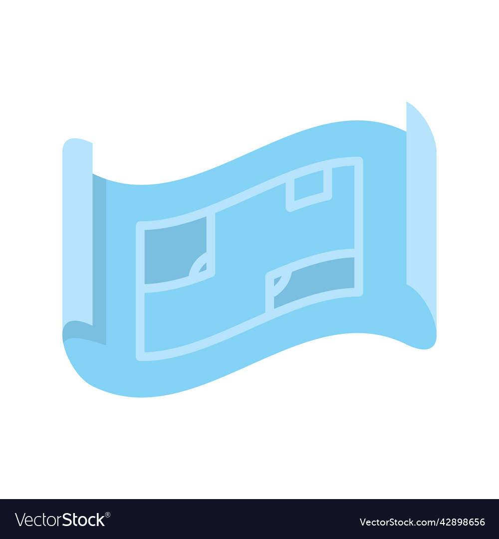 Blueprint icon design template Vector Image Blueprint icon design template