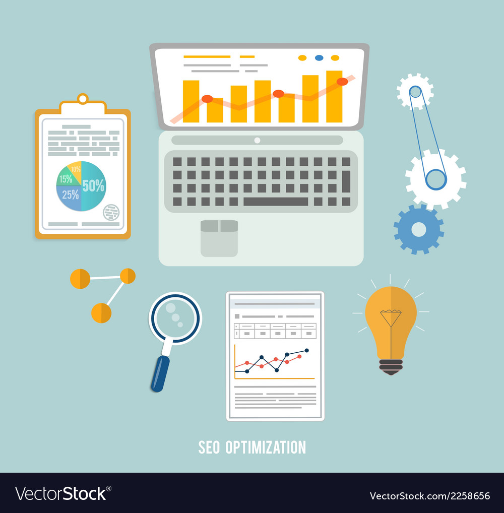 Business seo and education items icons