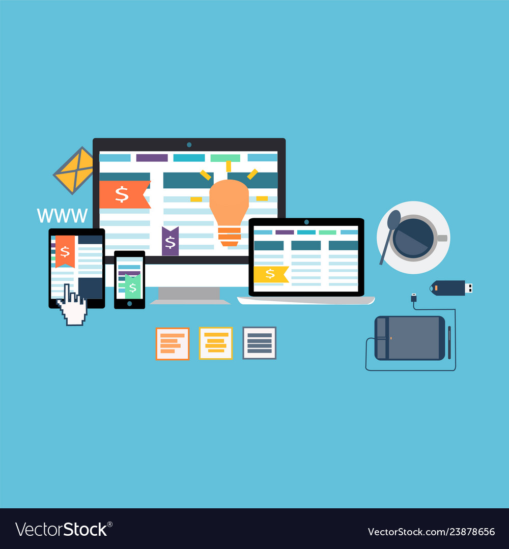 Digital graphic web elements