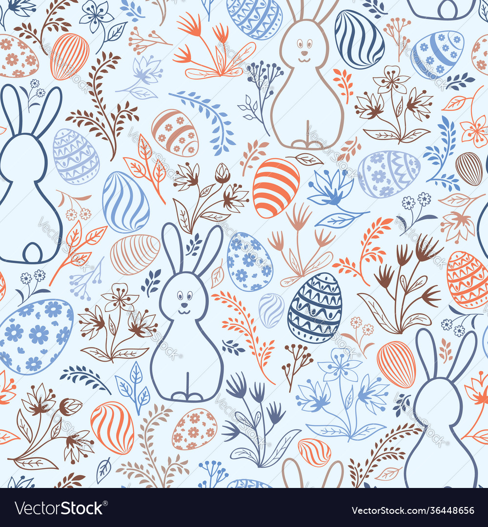 Easter Holiday Seamless Pattern