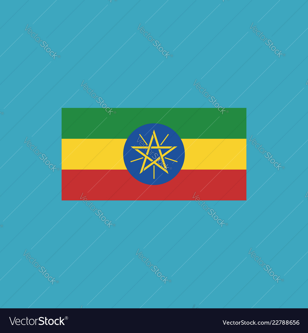 ethiopia flag icon in