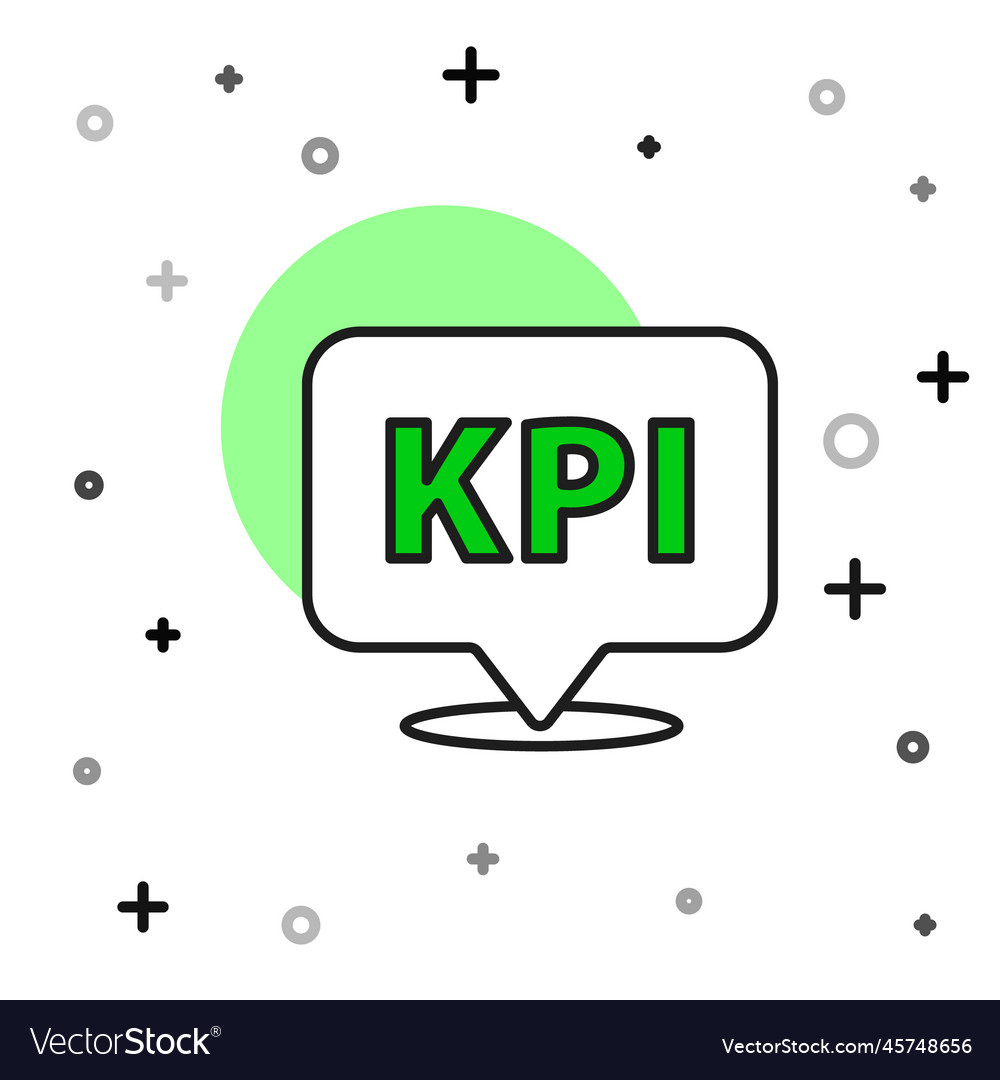 Filled outline kpi - key performance indicator