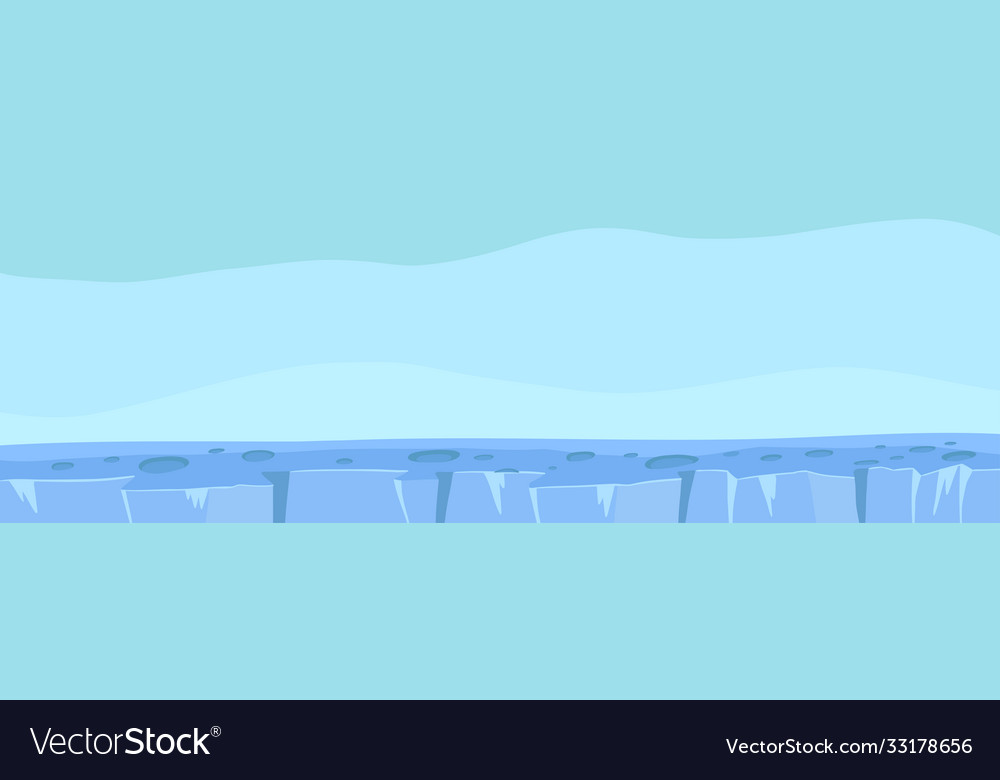 Gefrorene arktische Landschaft