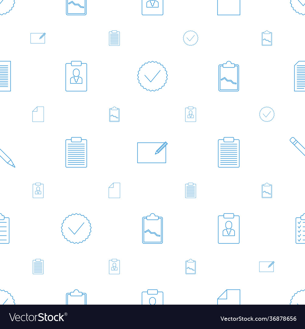 List icons pattern seamless white background