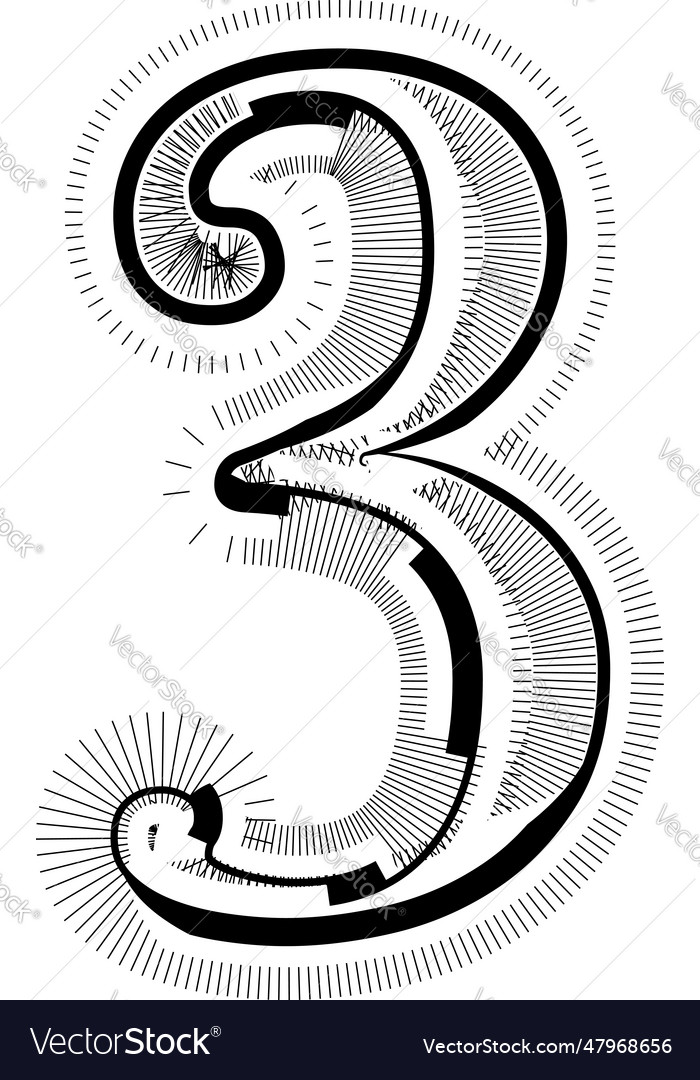Modern abstract striped design with lines number 3 vector image Modern abstract striped design with lines number 3