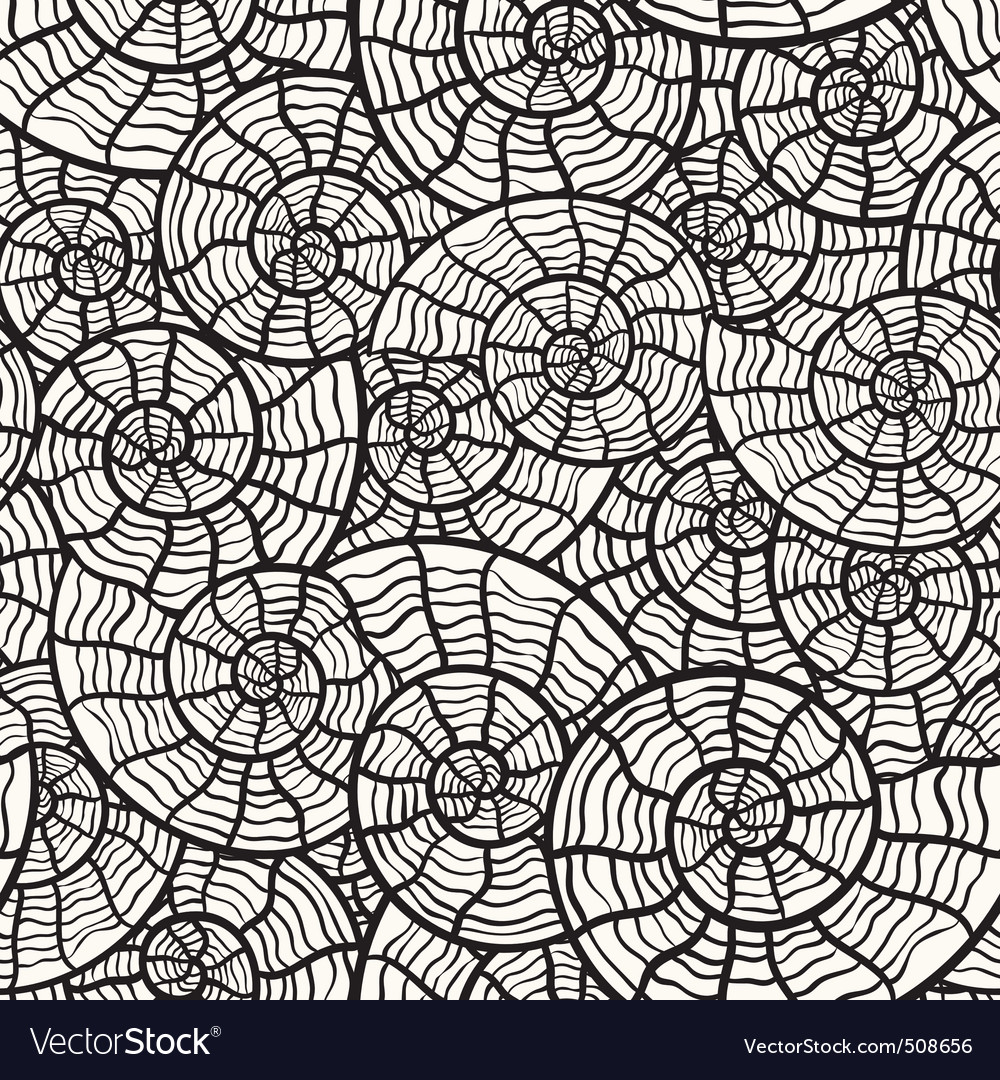 Monochrome Seashell Pattern