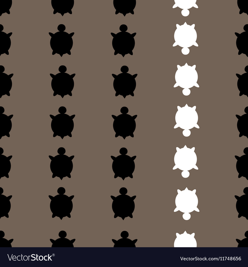 Seamless colorful turtle pattern with lines