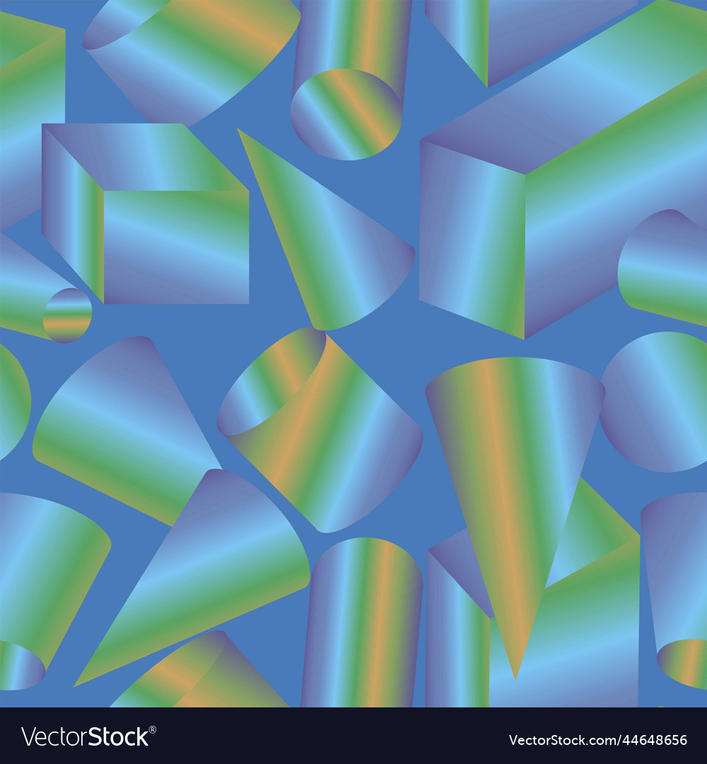Seamless pattern with different colored geometric vector image Seamless pattern with different colored geometric