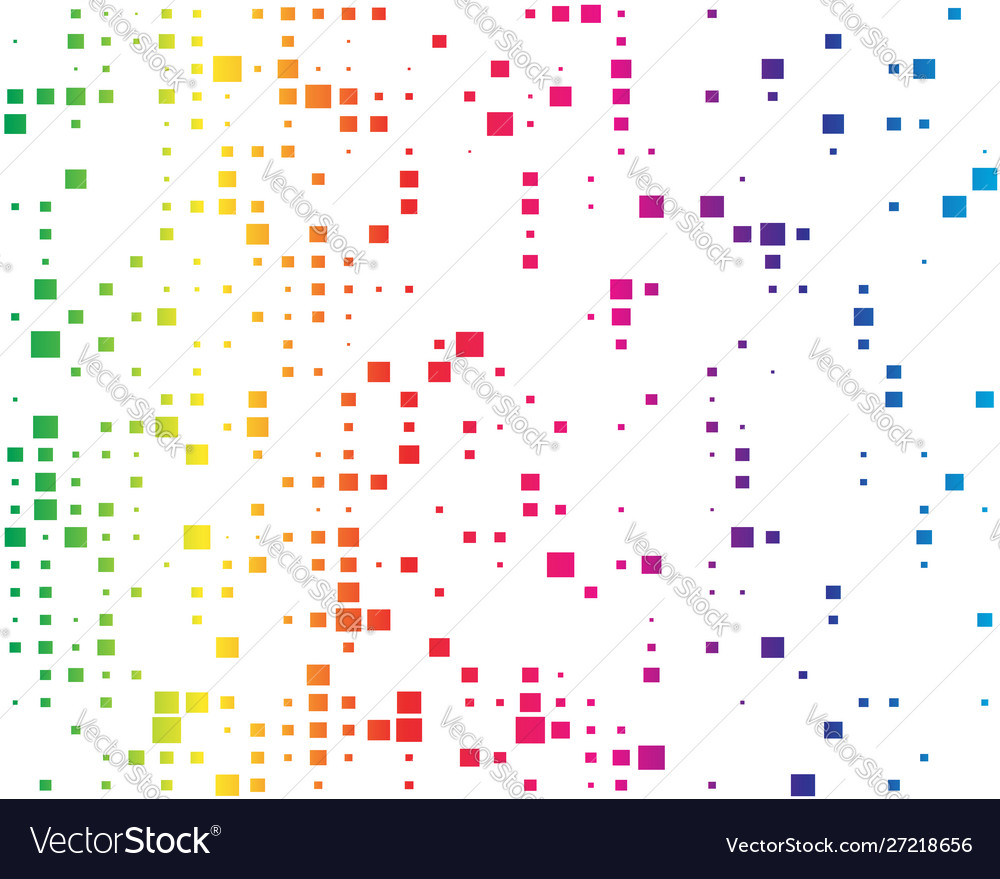Squares pixelated block pixels random mosaic vector image Squares pixelated block pixels random mosaic